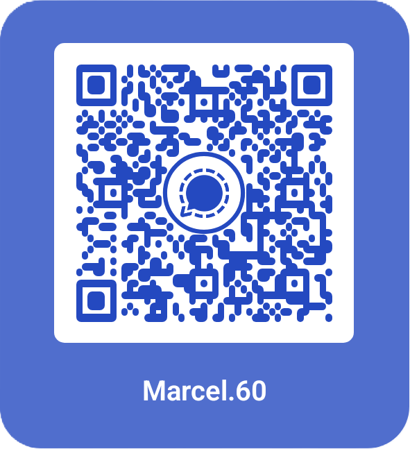 Ein QR-Code um mit mir bei Signal zu chatten. Kann auch angeklickt werden, ist verlinkt